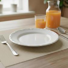 Jogo de jantar Schmidt Pomerode 42 Pe�as porcelana, aparelho com ch� e caf�, 6 pessoas