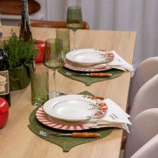 Prato Fundo Cer�mica Copa&Cia Aquarelle Pomodoro e Basilico 25cm Design Italiano Gourmet