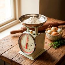 Balan�a de Cozinha Mec�nica Dulton Retro 500g Ivory: Estilo Vintage Compacto
