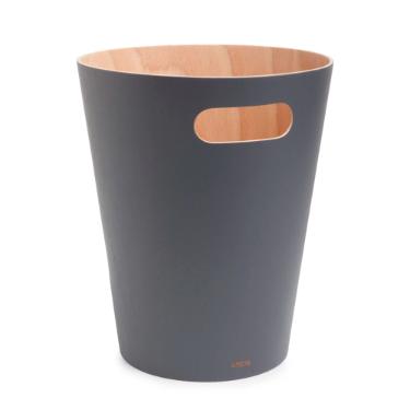 Umbra Woodrow Lixeira de Madeira Premium 7,5L Carv�o