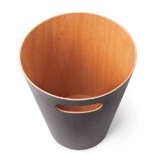 Umbra Woodrow Lixeira de Madeira Premium 7,5L Carv�o