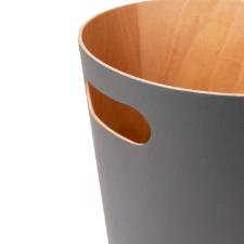 Umbra Woodrow Lixeira de Madeira Premium 7,5L Carv�o