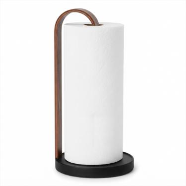 Umbra Bellwood Suporte Para Papel Toalhas Preto Com Marrom