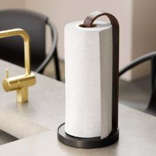 Umbra Bellwood Suporte Para Papel Toalhas Preto Com Marrom