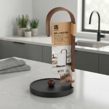 Umbra Bellwood Suporte Para Papel Toalhas Preto Com Marrom
