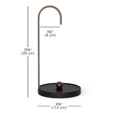Umbra Bellwood Suporte Para Papel Toalhas Preto Com Marrom