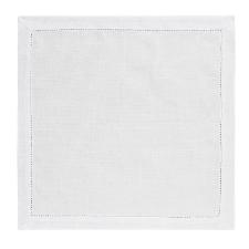 Jogo de 4 Guardanapos de Tecido Copa&Cia Tekapo Branco 45x45cm