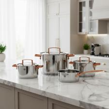 Jogo de Panelas Inox 5 Pe�as Zwilling Bellasera com Design Moderno e Performance Profissional