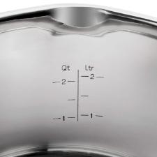 Jogo de Panelas em A�o Inox Zwilling Trueflow 5 Pe�as: Tampa de Vidro e Sistema de Escoamento