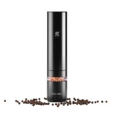 Moedor El�trico de Pimenta ou Sal Zwilling Enfinigy Preto: Mecanismo de Cer�mica e Design Minimalista