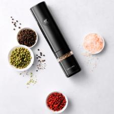 Moedor El�trico de Pimenta ou Sal Zwilling Enfinigy Preto: Mecanismo de Cer�mica e Design Minimalista