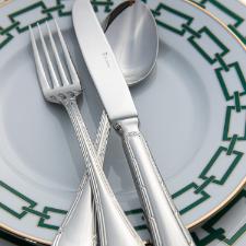 Faqueiro A�o Inox Saint James Croise 101 Pe�as com Design Atemporal para uma Mesa Posta de Eleg�ncia e Prest�gio