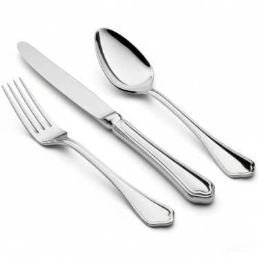 Faqueiro A�o Inox Saint James Florence 130 Pe�as com Design Atemporal para Criar Experi�ncias de Luxo e Requinte � Mesa