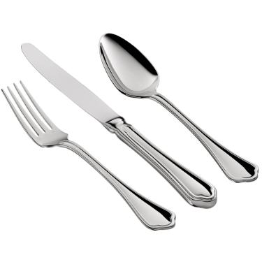 Faqueiro em Prata Saint James Florence 130 Pe�as com Banho de Prata para Criar Experi�ncias de Luxo e Requinte � Mesa