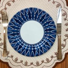 Prato de Sobremesa em Porcelana Vista Alegre Azure Lux 21cm: Charme e Delicadeza para Momentos Especiais