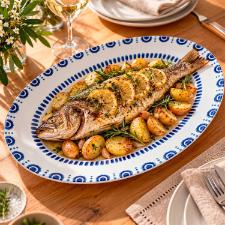 Travessa Oval em Porcelana Vista Alegre Azure Lux 36x27cm: A Pe�a Central para Banquetes Inesquec�veis