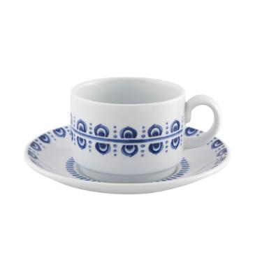 X�cara para Caf� com Pires em Porcelana Vista Alegre Azure Lux 90ml: O Charme da Tradi��o Portuguesa em cada Dose