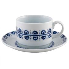 X�cara para Ch� com Pires em Porcelana Vista Alegre Azure Lux 220ml: Eleg�ncia e Conforto para suas Tardes