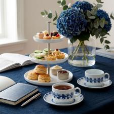 X�cara para Ch� com Pires em Porcelana Vista Alegre Azure Lux 220ml: Eleg�ncia e Conforto para suas Tardes