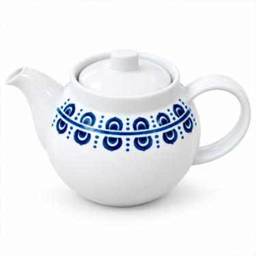 Bule Grande em Porcelana Vista Alegre Azure Lux 846ml: Majestade e Tradi��o para Servir com Eleg�ncia