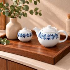 Bule Grande em Porcelana Vista Alegre Azure Lux 846ml: Majestade e Tradi��o para Servir com Eleg�ncia