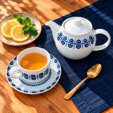 Bule Grande em Porcelana Vista Alegre Azure Lux 846ml: Majestade e Tradi��o para Servir com Eleg�ncia