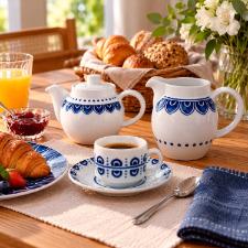 Leiteira Grande Luna em Porcelana Vista Alegre Azure Lux 350ml: O Toque de Classe para seu Caf� da Manh�