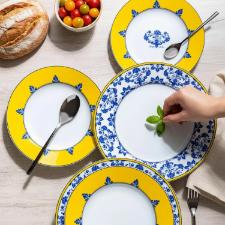 Aparelho de Jantar Ch� e Caf� Vista Alegre Castelo Branco em Porcelana 42 Pe�as: O Esplendor da Tradi��o Portuguesa em sua Mesa