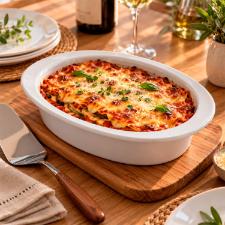 Refrat�rio Oval em Porcelana Vista Alegre Fusion Branco 36x25cm: Do Forno � Mesa com Eleg�ncia e Resist�ncia
