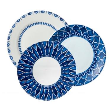 Vista Alegre Azure Lux Jogo de Jantar em porcelana 18 pe�as