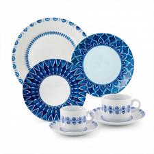Vista Alegre Azure Lux Jogo de jantar, Ch� e Caf� em porcelana 42 pe�as