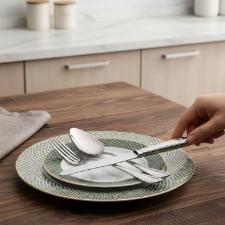 Faqueiro em A�o Inox Saint James Splendor 130 Pe�as: Servi�o Completo com Talheres de Peixe e Design de Luxo