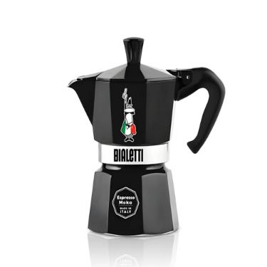 Cafeteira Moka Express Bialetti com Omino Colorido 6 X�caras Preta: Estilo e Tradi��o Italiana