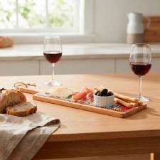 T�bua para Aperitivo Egan Italy Paese Mio 42x13cm Vermelha: Arte Italiana e Sofistica��o no Servir