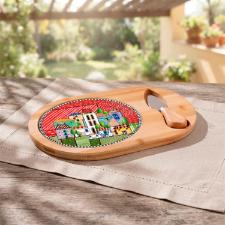 Jogo de t�bua com faca de queijo Egan Italy Paese Mio 26,5x19cm: Arte e Sofistica��o ao Servir