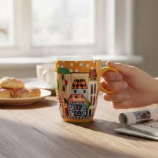 Caneca Mug em Porcelana Egan Italy Paese Mio 430ml Amarela: Charme Europeu e Arte � Mesa