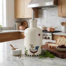 Garrafa de Azeite ou Vinagre em Porcelana Egan Cocorico 470ml: Grandiosidade e Charme no seu Galheteiro