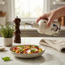 Garrafa de Azeite ou Vinagre em Porcelana Egan Cocorico 470ml: Grandiosidade e Charme no seu Galheteiro