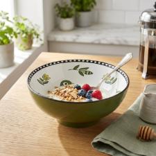 Bowl com P� em Porcelana Egan Italy Cocorico Verde 20,5cm: Eleg�ncia Elevada para sua Mesa
