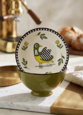 Bowl com P� em Porcelana Egan Italy Cocorico Verde 11,5cm: Charme e Versatilidade em Miniatura