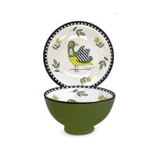 Bowl com P� em Porcelana Egan Italy Cocorico Verde 11,5cm: Charme e Versatilidade em Miniatura