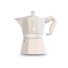 Cafeteira Moka Bialetti Exclusive Induction 3 X�caras Areia: Tradi��o Italiana e Design Contempor�neo