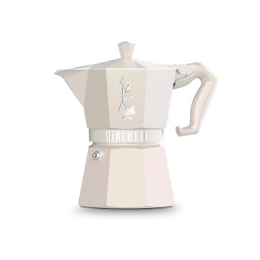 Cafeteira Moka Bialetti Exclusive Induction 3 X�caras Areia: Tradi��o Italiana e Design Contempor�neo