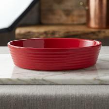 Assadeira Oval em Cer�mica Gourmet 28cm Vermelha Jomafe