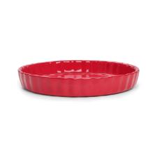 Tarteira De Cer�mica Gourmet Vermelha 28cm Jomafe