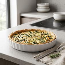 Tarteira De Cer�mica Gourmet White 28cm Jomafe