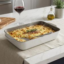 Assadeira Retangular De Cer�mica Com Asas Jomafe Sand Stone 30cm