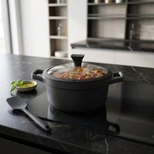 Ca�arola De Alum�nio Com Tampa Jomafe Omega 24cm Preta