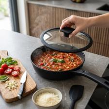 Ca�arola Com Cabo De Alum�nio Jomafe Omega 18cm Preta