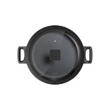 Ca�arola Baixa De Alum�nio Com Tampa Jomafe Omega 28cm Preta